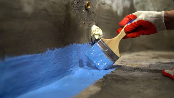 Commercial Waterproofing project at a Spring House, PA business property by SJ Waterproofing Pros